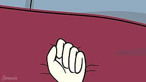 the not so mystery girl reveals her big tits and ass in this lesbian parody