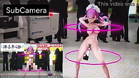 hololive minato aqua dances in mmd animation