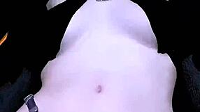 Cute Vam3D HMV Girl Rides Big Cock with Her Stunning Big Tits