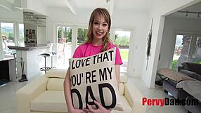 Damn, Leila Cove Bangs Her Desperate Horny Stepdad!