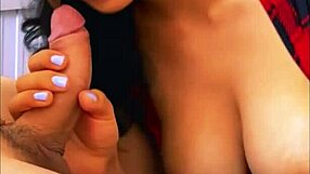 Girlfriend's tight body surprises boyfriend in bed