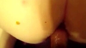 husband anal fucks wife raw and creampies her