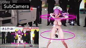 hololive minato aqua dances in mmd animation