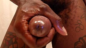 hallelujah johnson, is that lubricant making your big black cock cum?