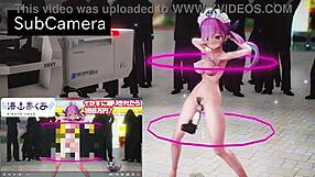 hololive minato aqua dances in mmd animation