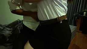 คู่รักนักศึกษาชาวไทยอ้วนโชว์การดูดควยสุดแรง