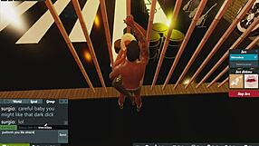 Mercedes says, 'Watch me fuck this mech with my big tits bouncing on his monster cock.'