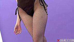 First Nude Shoot with Amateur Asian Tits on Display