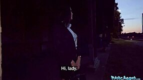 Public Agent Teacher Gives Deepthroat Blowjob