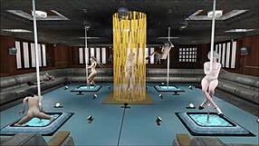 Feel the excitement of multi pole dancing in Fallout 4