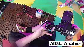 Leya Falcon's Passionate BBC Anal Creampie Feeding to Her Cuck Siss