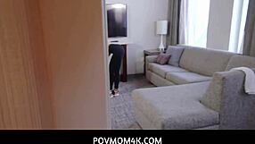 Povmom4k - fucked abby lee brazil on camera by stepson