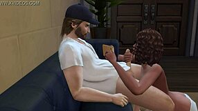 Rock star pounds groupie backstage intensely