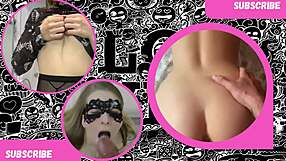 close-up step sister licks her brother's member