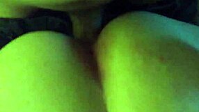 This sexy redhead with a big ass is taking daddy's dick so eagerly