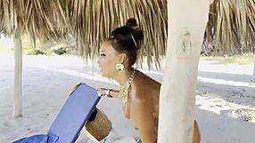 Monika Fox Masturbates With Squirt And Prolapse On Beach