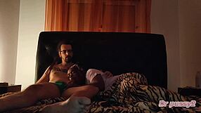 ebony roommate invites for movie but craves monster cock