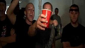 College men suck tits and fuck babes in house party blowjob shows