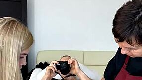 Mens depilation training turns wild with Sugarnadya handling a huge cock