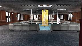 Feel the excitement of multi pole dancing in Fallout 4