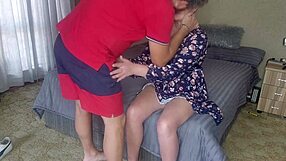 My stepmom bent over for my hard pounding