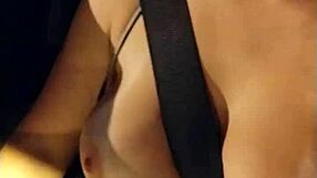 Oh wow, showing those big tits in Sao Paulo traffic!