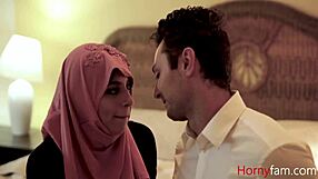 Stepdaughter In Hijab Rides White Cock