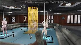 Feel the excitement of multi pole dancing in Fallout 4