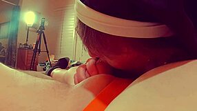 Granny Nun Mary Carmen Deepthroats and Sucks Cock Hard