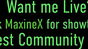 Maxine x teases with dirty talk blowjob