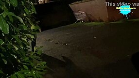 Cracky the slut fucks outdoors hard!