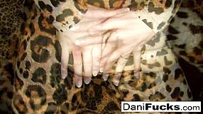 Wow, sexy dani daniels is fingering her tight wet pussy so intensely!