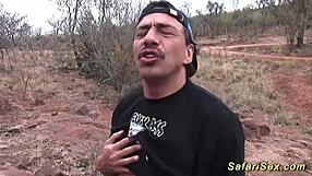 Skinny African Babe Outdoor Fucked!!