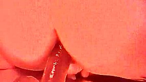 Mallory Knots intensely takes double penetration with dildo in her cunt and ass