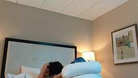 20 year old deepthroats huge cock with raw skill