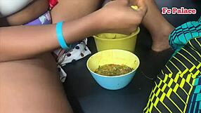 Homemade scene where corp member gets bent over and fucked by neighbor's big black cock for soup