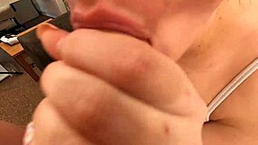 Pawg babe gets fucked and pushes cum back in pov