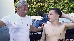 Horny stepson fucks his stepdad real hard - gay porn