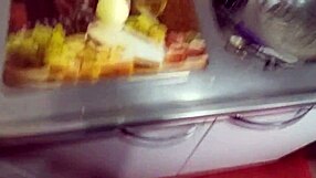 In this food fetish video, the poor guy demonstrates making a hot dog while bent over in doggystyle. He incorporates rough play for added excitement.