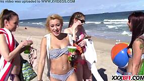 Spring Break Teens Share Monster Cock In Bisexual Group Fun