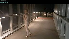 Justinn251 takes a nude night walk outdoors
