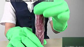 Handjob in Latex Gloves Feels So Damn Good!