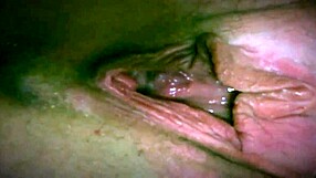 Fat woman fucking herself with big dildo pov