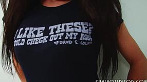 Can You Handle This Hot Brunette Stuffing Her Pussy?