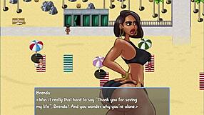With a crazy date, Brenda’s ass is saved by a big black cock