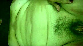 Fat woman fucking herself with big dildo pov