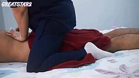 Massage turns into full sex with blowjob and cumshot