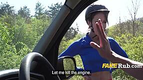 licking pussy in the backseat, no cops