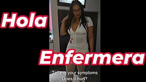 Athletic nurse with BIG TITS and HUGE ASS distracts patient in taboo hospital encounter.