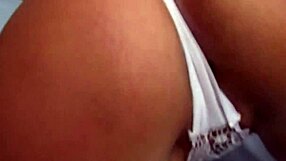 I feel the blonde milf fingering herself with a fake cock